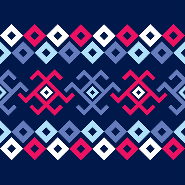 Ethnic boho seamless pattern. Traditional ornament. Geometric background. Tribal pattern. Folk motif. Textile rapport. - Διάνυσμα, εικόνα