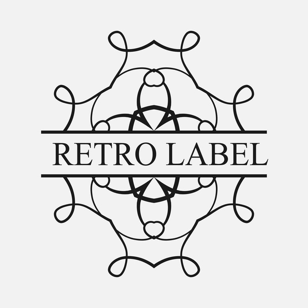 Vintage ornate logo - Вектор, зображення