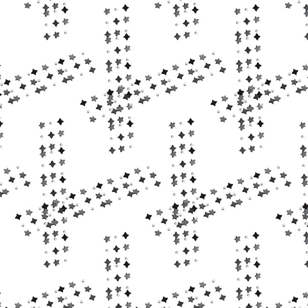 negro plata estrella círculo cruz rayas patrón fondo
 - Vector, imagen