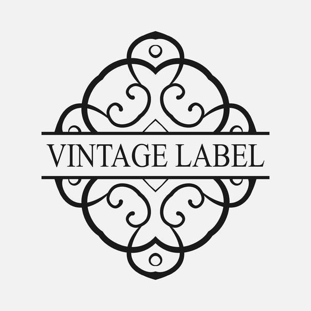 Vintage ornate logo - Vektori, kuva