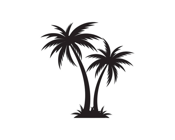 Palm tree icon template vector illustration - Vector, Image