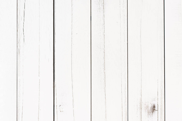 Wooden planks with white paint as background  - Foto, Imagem