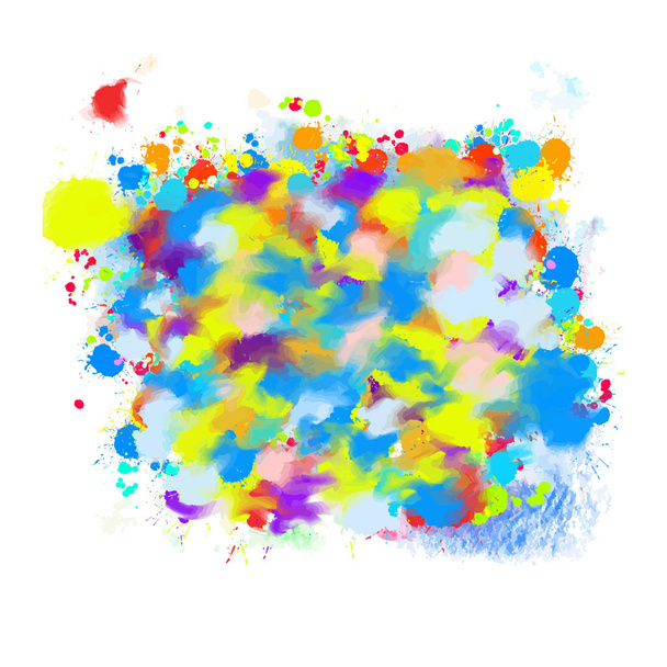 Colorful painted background drop cloud - Vector, Image