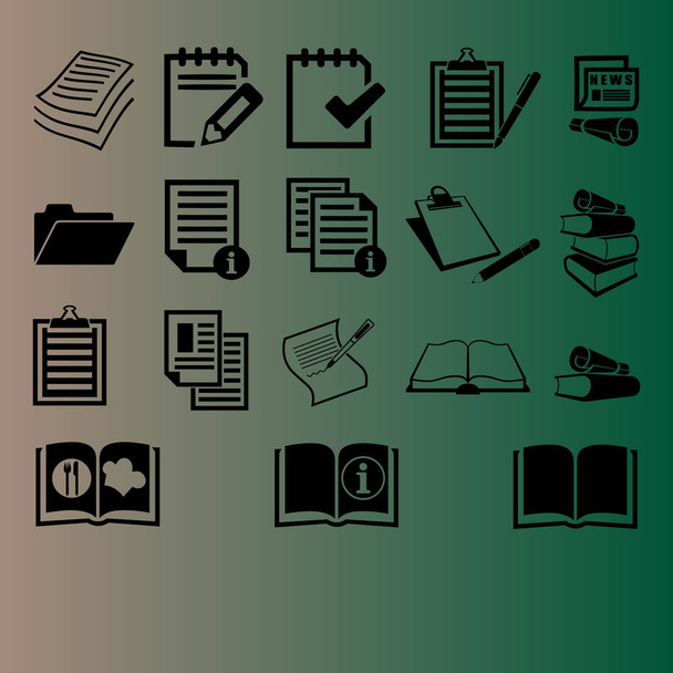 simple Documento iconos vector ilustración
 - Vector, Imagen