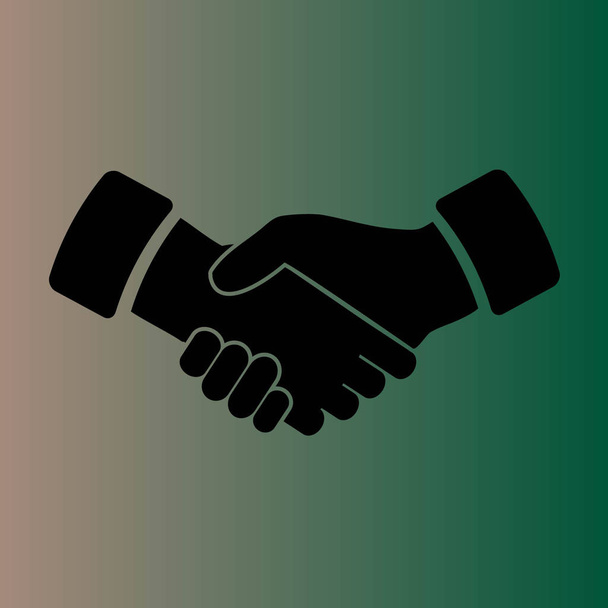 einfaches Handshake-Vektor-Symbol - Vektor, Bild