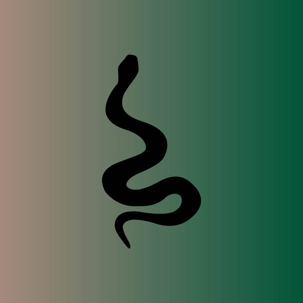 einfaches Schlangenvektorsymbol - Vektor, Bild