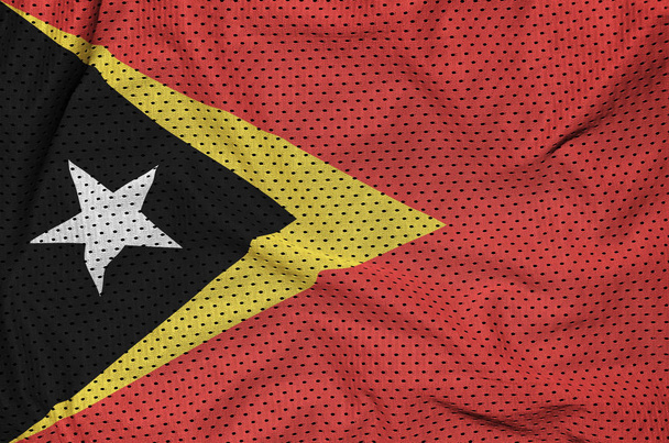 Timoru vlajka vytištěno na fa mesh sportovní polyesterové nylon - Fotografie, Obrázek