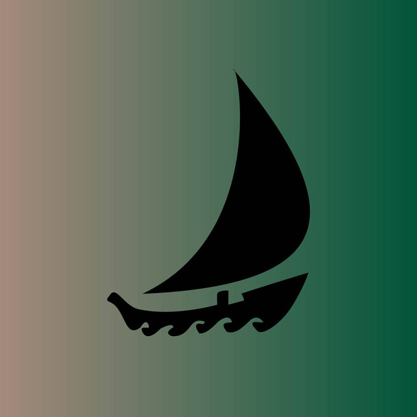 prostych łodzi wektor ikona - Wektor, obraz