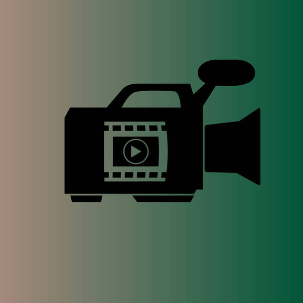 ビデオカメラのベクトルアイコン - ベクター画像