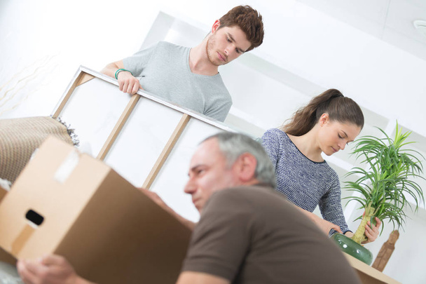 family moving into new home - 写真・画像