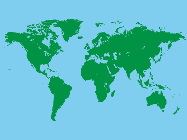 Vector image of world map. - Vector, Image