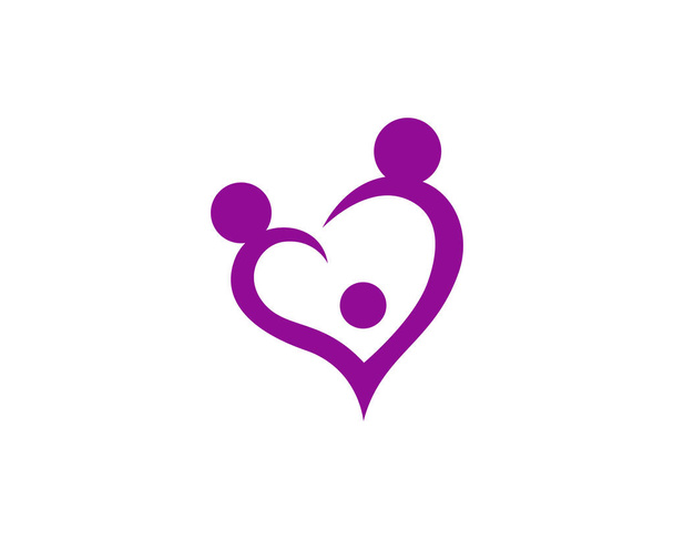 愛のロゴとシンボル ベクトル テンプレート アイコン  - ベクター画像