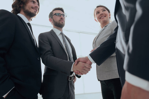 business people handshaking after good deal. - Фото, изображение