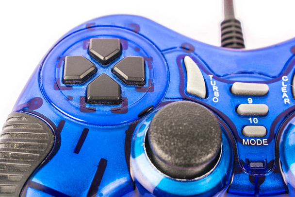 joystick bleu isolé pour contrôleur et jouer isoler jeu vidéo
 - Photo, image