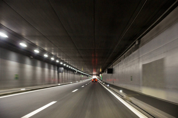 Speed through the tunnel. - Fotó, kép