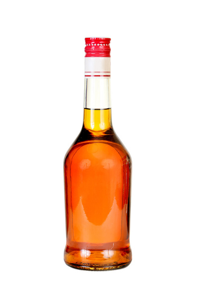 Cognac fles. - Foto, afbeelding