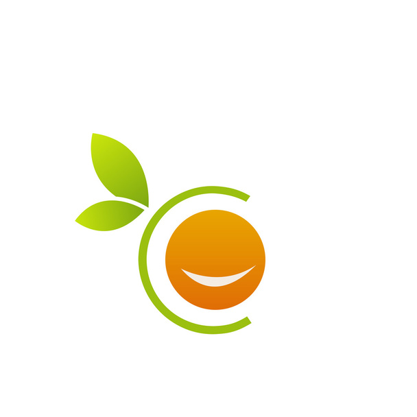 Narancsszínű logó - Vektor, kép