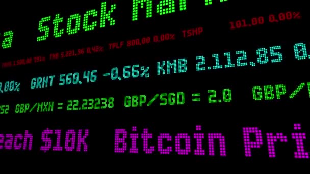 Χρηματιστηριακή αγορά ticker Bitcoin αντιμετωπίζει αντίσταση στην παραβίαση 10k - Πλάνα, βίντεο