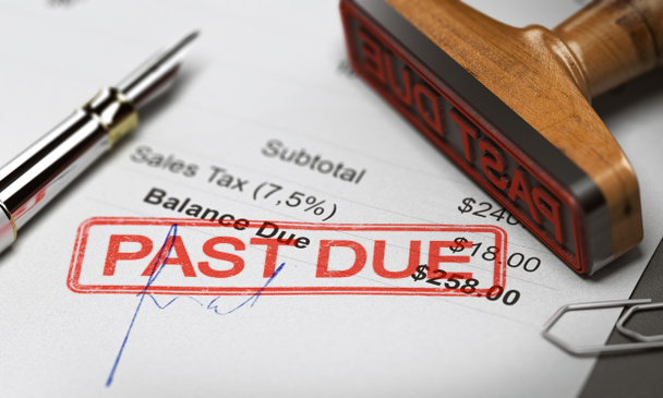 Business Debt Collection or Recovery. Unpaid Invoice - Photo, Image