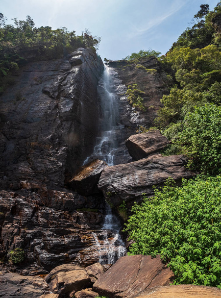 Warefall εραστές άλμα μέσα στο δάσος σε Νουβάρα Ελίγια, διάσημη στη Σρι Λάνκα - Φωτογραφία, εικόνα