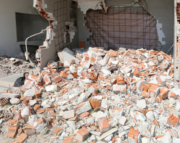 room of old house completely demolished - Photo, Image