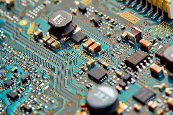 Electronic circuit board close up.  - Photo, Image