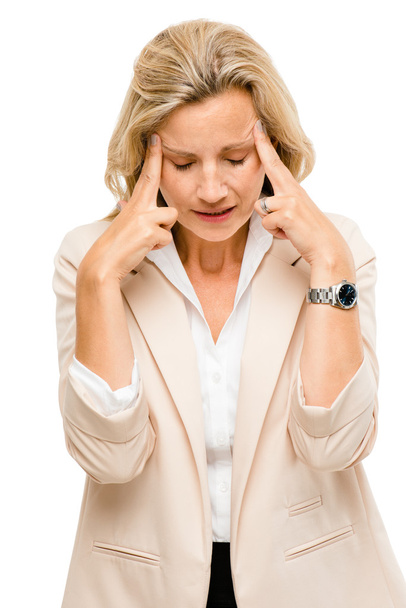 Mature woman has headache - Photo, Image