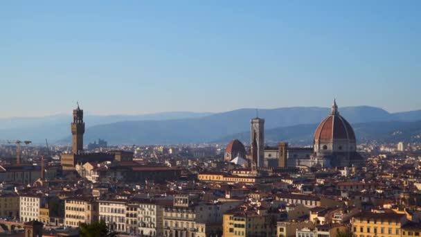 Piazzale Michelangelo Floransa'dan. İtalya - Video, Çekim