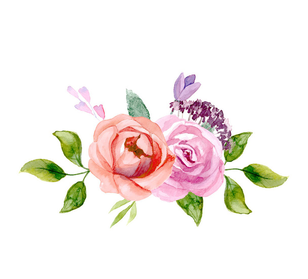 Set of the floral arrangements - Vector, imagen