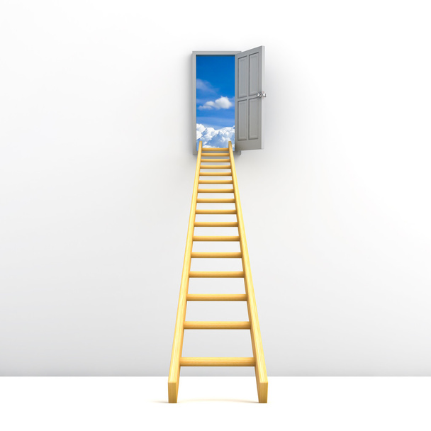Ladder to the sky concept - Photo, Image
