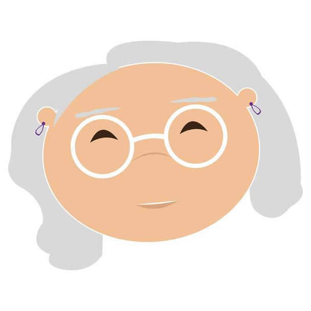 avatar of a grandmother - Vektor, kép