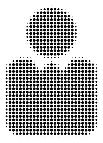 Black Dot Person Icon - Vektor, kép