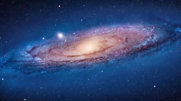 Voando através de um campo estelar no espaço exterior. Infinito Cosmos Star-field
. - Filmagem, Vídeo