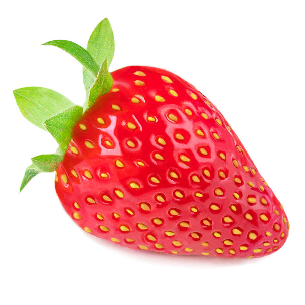 Whole fresh strawberry isolated on white background - Photo, Image