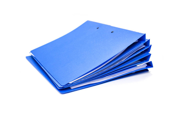 file folder with documents and documents. retention of contracts. isolated white  - Photo, Image