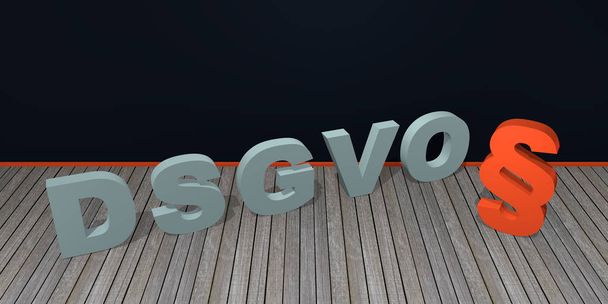 Konzept "dsgvo" grundlegende Regulierung, - Foto, Bild