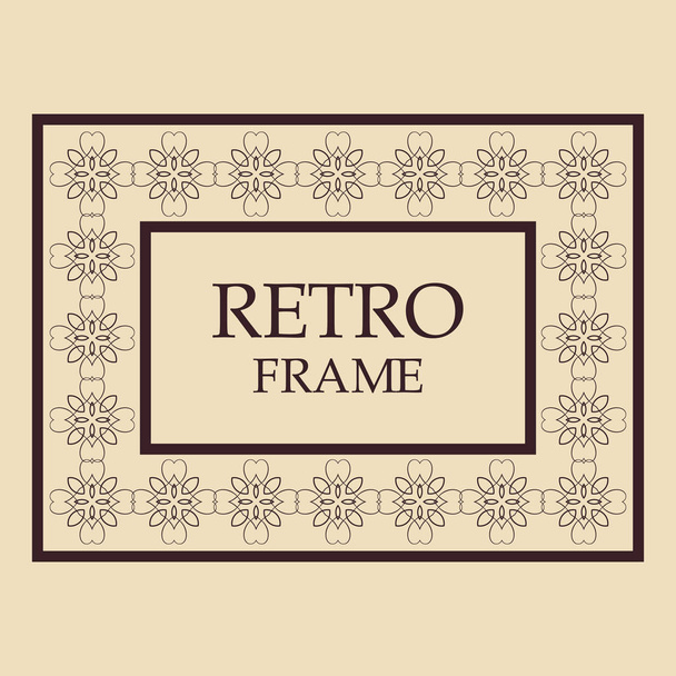 Vintage ornamental frame - Vektor, kép