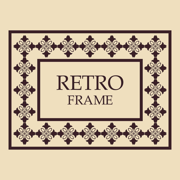 Vintage ornamental frame - Wektor, obraz