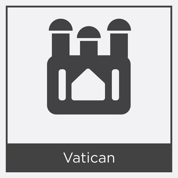 vatikanisches Symbol isoliert auf weißem Hintergrund - Vektor, Bild