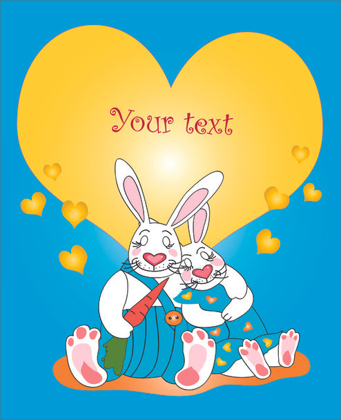 Card - Valentine. vector illustration - Vector, Image