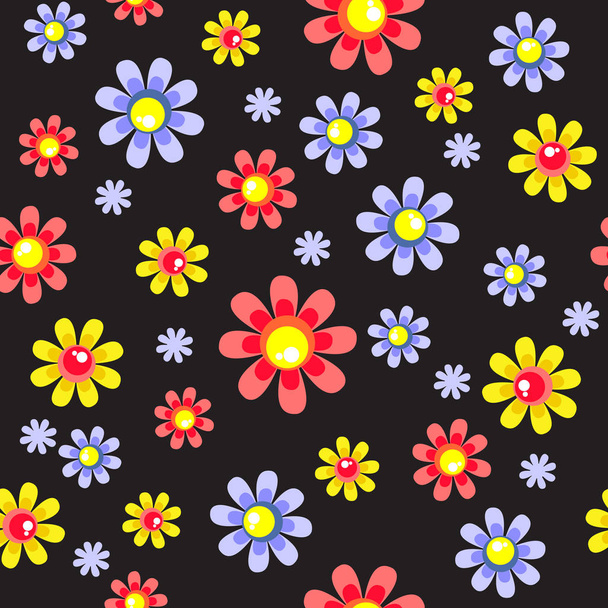 summer flowers-05 - Διάνυσμα, εικόνα