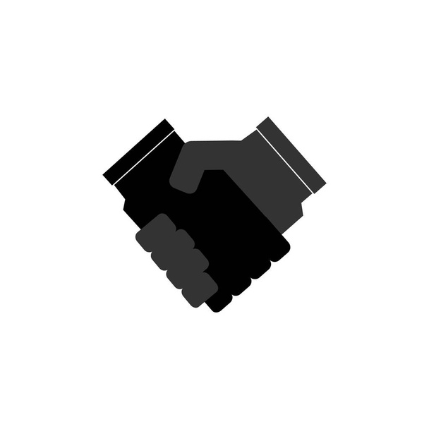Handshake Vector Flat Icon Vertragsvereinbarung für Unternehmen, Finanzen, Apps und Websites  - Vektor, Bild