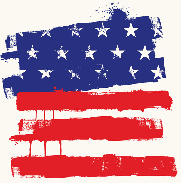 USA paint flag - Vetor, Imagem