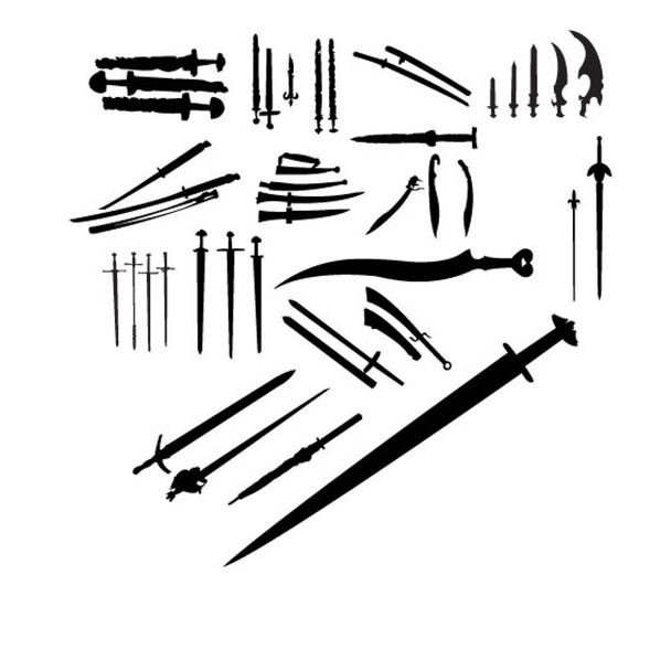 Conjunto de espadas
 - Vector, Imagen
