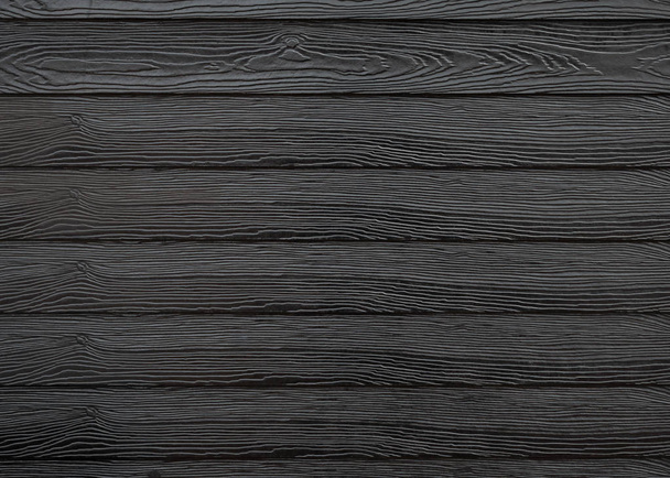 Black wood texture and background. - Foto, afbeelding