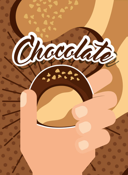 people chocolate candy - Vector, Image
