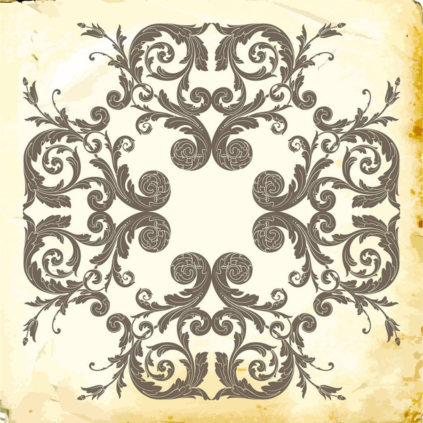 Vector baroque of vintage elements for design.  - Вектор,изображение