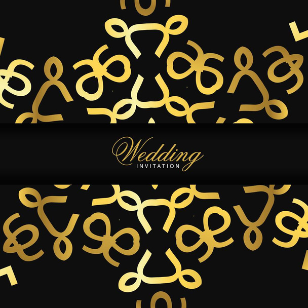 Шаблон дизайну весільної листівки, Векторні ілюстрації
    - Вектор, зображення