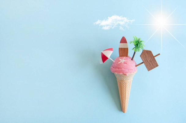Summer icecream concept - Фото, зображення