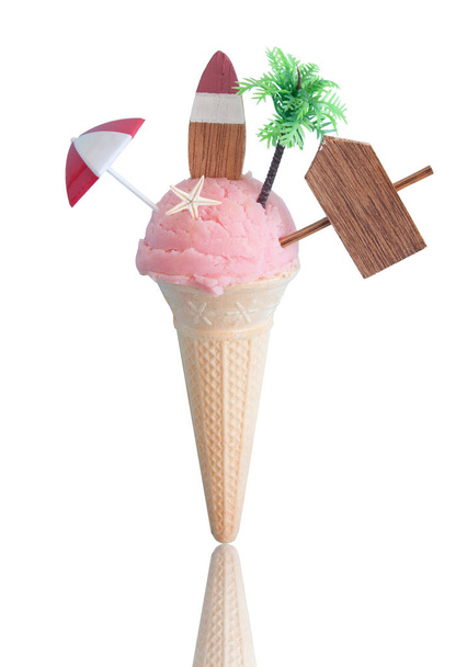 Summer icecream cone - Photo, Image